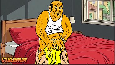 40-Year-Old White Wife Tastes Big Black Cock. Cheating Wife. Cuckold Husband. Cartoon