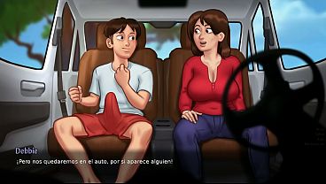 madrastra , hermanastra y La mujer del jefe se follan con el inquilino – summertime saga